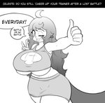Rating: s
ID: 2618797
Date: 2021-02-17 02:23:07 -0500
Status: active
Score: 29
ahoge alyrise anthro anthrofied ask_blog big_breasts bottomwear breasts celeste_(basketgardevoir) clothed clothing crop_top curvy_figure dialogue english_text female foreshortening freckles furgonomics generation_5_pokemon gesture gradient_hair grin hair hand_gesture hi_res high-angle_view huge_breasts long_hair looking_at_viewer mammal midriff monochrome mustelid nintendo one_eye_closed oshawott pokemon pokemon_(species) pokemorph shirt simple_background skirt smile solo speech_bubble tail tail_through_skirt text thumbs_up topwear under_boob v_sign voluptuous white_background wide_hips wink post #2618797