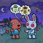 Rating: s
ID: 5556669
Date: 2025-05-07 22:49:37 -0400
Status: active
Score: 11
2024 alien animal_crossing anthro balloon biskit_(animal_crossing) bobber bridge building burger canid canine canis chimney cliff clothed clothed_anthro clothed_female clothed_male clothing cloud crescent_moon detailed_background digital_drawing_(artwork) digital_media_(artwork) domestic_dog door duo evergreen_tree exclamation_point female female_anthro fishing_rod floppy_ears flower food fur gift grass green_ears green_tail gyroid hi_res holding_fishing_rod holding_object house hungry inflatable kot2ka lagomorph leporid long_ears male male_anthro mammal moon mouth_closed night nintendo open_mouth orange_body orange_fur outside pawpads pine_tree plant question_mark rabbit red_eyes river rock rose_(flower) round_tail ruby_(animal_crossing) shrub sky speech_bubble standing star starry_sky tail talking_to_another text thought_bubble topwear tree ufo white_body white_eyes white_flower white_tail yellow_balloon post #5556669