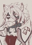 Rating: s
ID: 3494921
Date: 2022-08-08 15:37:56 -0400
Status: active
Score: 12
2022 anthro bust_portrait canid canine canis clothing fur harness hi_res inner_ear_fluff male mammal mihoyo one_eye_obstructed portrait razwy3 sketch solo topwear traditional_media_(artwork) tuft von_lycaon white_body white_clothing white_fur white_topwear wolf zenless_zone_zero post #3494921