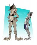 Rating: s
ID: 1977898
Date: 2019-08-30 14:33:49 -0400
Status: active
Score: 33
anthro black_tail_tip breasts canada_lynx clothed clothing digital_media_(artwork) dipstick_tail duo felid feline female fur green_eyes grey_body grey_fur hi_res kodalynx lynx mammal markings multicolored_tail nicnak044 nicole_(nicnak044) pink_nose simple_background size_difference smile smug swimwear tail tail_markings tan_body tan_fur yellow_eyes post #1977898