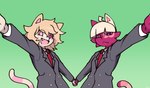 Rating: s
ID: 5666781
Date: 2025-06-25 12:40:54 -0400
Status: pending
Score: 0
2023 ambiguous_gender anthro beleth_(floraverse) blonde_hair bowl_cut clothing domestic_cat duo felid feline felis floraverse fur hair hand_holding heterochromia kill_me_baby mammal necktie pomegraniter purple_eyes red_beleth_(floraverse) red_body red_eyes red_fur red_necktie smile square_crossover suit tail tan_body tan_fur white_beleth_(floraverse) post #5666781
