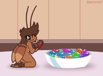 Rating: s
ID: 4846382
Date: 2024-06-11 22:16:52 -0400
Status: active
Score: 9
2_toes 4_fingers antennae_(anatomy) anthro arthropod artist_name big_eyes black_eyes blattodea blep bowl breasts brown_body brown_clothing brown_fingerless_gloves brown_footwear brown_gloves brown_hair brown_handwear brown_shoes brown_tongue candy closed_smile clothing cockroach container dessert digital_media_(artwork) eye_through_hair eyebrow_through_hair eyebrows eyelashes feet female fingerless_gloves fingers flat_colors food footwear gloves hair handwear happy hi_res holding_food holding_jelly_bean holding_object imbynova insect inside jelly_bean kneeling looking_at_viewer looking_back looking_back_at_viewer medium_breasts mostly_nude mouth_closed one_eye_closed pupils rachie_(imbynova) rear_view shadow shoes smile solo sparkles text thick_thighs three-quarter_view toeless_footwear toeless_shoes toes tongue tongue_out translucent translucent_hair white_pupils post #4846382