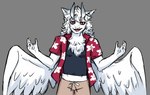 Rating: s
ID: 4092487
Date: 2023-06-04 21:08:14 -0400
Status: active
Score: 7
absurd_res anthro black_clothing black_kevorkian clothing dragon dragon_island dynogreeno feathers floral floral_pattern fur hi_res horn male mythological_creature mythological_scalie mythology reptile scalie simple_background solo white_body white_fur wings post #4092487