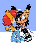 Rating: s
ID: 5652453
Date: 2025-06-18 23:51:02 -0400
Status: pending
Score: 3
absurd_res archie_comics black_hair blue_eyes blush clothing duo felid feline female female/female green_eyes hair hand_holding heart_symbol hi_res lettuce_(artist) lynx mammal nicole_the_lynx red_hair rodent romantic sally_acorn sciurid sega sonic_the_hedgehog_(archie) sonic_the_hedgehog_(comics) sonic_the_hedgehog_(series) tree_squirrel post #5652453