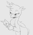 Rating: s
ID: 2492615
Date: 2020-11-18 03:39:53 -0500
Status: active
Score: 8
arteficialtrees avian beak black_and_white chest_tuft digital_media_(artwork) feathered_wings feathers feral friendship_is_magic gallus_(mlp) gesture gryphon half-closed_eyes hand_gesture hasbro hi_res looking_aside male monochrome my_little_pony mythological_avian mythological_creature mythology narrowed_eyes pointing smile smirk solo tuft wings post #2492615