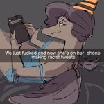 Rating: s
ID: 5581786
Date: 2025-05-18 16:25:25 -0400
Status: active
Score: 25
1:1 2025 absurd_res anthro biped blue_clothing bone_frill breasts brown_body brown_feathers brown_hair brown_scales cavemanon_studios clothed clothed_anthro clothed_female clothing colored crossgender eddodoodle elbow_feathers english_text feathered_wings feathers female frill_(anatomy) goodbye_volcano_high hair half-closed_eyes happy hi_res markings medium_breasts medium_hair mtf_crossgender narrowed_eyes naser_(gvh) nasera non-mammal_breasts orange_body orange_scales prehistoric_species profanity pterodactylus pterosaur racism reptile scales scalie smile snapchat snoot_game solo speciesism striped_markings stripes text twitter wings post #5581786