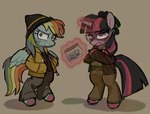Rating: s
ID: 5529433
Date: 2025-04-25 12:49:37 -0400
Status: active
Score: 15
belt breaking_bad drugs duo equid equine female friendship_is_magic hasbro horn horse jesse_pinkman magic mammal my_little_pony mythological_creature mythological_equine mythology pegasus pony rainbow_dash_(mlp) simple_background tabbytoyger twilight_sparkle_(mlp) unicorn walter_white wings post #5529433