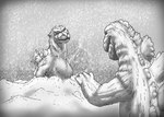 Rating: s
ID: 5544431
Date: 2025-05-02 17:58:43 -0400
Status: active
Score: 2
absurd_res back_spikes buried claws confrontation dinosaur duo fangs feral god_of_war_ragnarok godzilla godzilla_(series) hi_res kaiju looking_at_another magno_prium male monochrome open_mouth outside prehistoric_species rear_view reptile scales scalie scene_interpretation shadow sharp_teeth snow snowing spikes spikes_(anatomy) square_crossover teeth toho post #5544431
