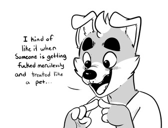 anthro blush canine clothed clothing english_text greyscale hi_res kom komponi male mammal monochrome open_mouth smile solo text
Rating: Safe
Score: 5
User: Cat-in-Flight
Date: July 01, 2017 anthro blush canine clothed clothing english_text greyscale hi_res kom komponi male mammal monochrome open_mouth smile solo text
Rating: Safe
Score: 5
User: Cat-in-Flight
Date: July 01, 2017