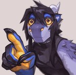 Rating: s
ID: 5051131
Date: 2024-09-14 23:30:27 -0400
Status: active
Score: 33
2024 2_horns ambiguous_anthro ambiguous_gender anthro arm_tuft biped black_clothing black_eyes black_hair black_topwear black_vest blue_body blue_ears bust_portrait clothed clothed_ambiguous clothed_anthro clothing curved_horn dragon expressionless fur furred_dragon furred_scalie gesture hair hand_gesture horn looking_at_viewer mouth_closed mythological_creature mythological_scalie mythology neo_(tokyozilla) nonbinary_(lore) portrait purple_body purple_fur raised_finger raised_index_finger scalie shoulder_tuft simple_background solo tan_background tokyozilla topwear tuft vest yellow_hadns yellow_insides yellow_palms yellow_sclera post #5051131
