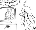 Rating: s
ID: 5420560
Date: 2025-03-08 17:07:48 -0500
Status: active
Score: 4
2024 31_minutos ahoge anthro black_and_white cavemanon_studios clothing dialogue dinosaur electronics eyelashes female freckled_face freckled_tail freckles hair hand_puppet hi_res hoodie jacket_ignites juan_carlos_bodoque judee long_hair monochrome open_mouth open_smile prehistoric_species reptile scalie smile snoot_game snout solo spanish_text tail television text theropod topwear translated troodon troodontid watching_television post #5420560