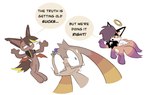 Rating: s
ID: 4612097
Date: 2024-02-20 16:30:23 -0500
Status: active
Score: 7
ambiguous_gender angel anthro canid canine conditional_dnp demon dialogue english_text fox glamfur group l33t_(labbit) labbit labbit_(artist) mammal markus_(labbit) plural simple_background text trio white_background wings yuki_(labbit) post #4612097