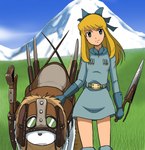 Rating: s
ID: 3577340
Date: 2022-09-19 21:21:06 -0400
Status: active
Score: 9
accessory alps_no_shoujo_heidi bangs blonde_hair blue_clothing blue_eyes blue_gloves blue_handwear canid canine canis clothing cloud cosplay domestic_dog female front_view ghibli gloves grass hair hair_accessory hair_ribbon handwear head_tilt heidi_(book) hi_res human joseph_(alps_no_shoujo_heidi) kaze_no_tani_no_nausicaa klara_sesemann knife long_hair looking_at_viewer mammal melee_weapon molosser mountain mountain_dog nausicaä nausicaä_of_the_valley_of_the_wind oldschool outside parody plant retro_artstyle ribbons saint_bernard sky sword takaya_n weapon world_masterpiece_theater post #3577340