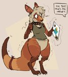Rating: s
ID: 5328600
Date: 2025-01-24 21:37:55 -0500
Status: active
Score: 51
accessory after_transformation alternate_species anthro bottomless brown_body brown_fur clothed clothing collar courtney_barnett_(artist) dialogue ear_piercing facial_piercing featureless_crotch female fur furgonomics gauged_ear hi_res implied_transformation kangaroo keit_(squeakykeit) macropod mammal markings marsupial nose_piercing orange_body orange_fur partially_clothed paws piercing pouch_(anatomy) septum_piercing shirt simple_background solo spiked_collar spikes surprised tail tail_accessory tailband tan_body tan_fur tank_top thick_thighs topwear trans_(lore) trans_woman_(lore) vanillayote vinyl_record wide_hips yellow_eyes post #5328600
