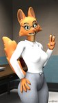 Rating: s
ID: 4312196
Date: 2023-09-24 21:49:59 -0400
Status: active
Score: 19
2023 3d_(artwork) anthro bottomwear canid canine clothing diane_foxington diane_foxington_(furromantic) digital_media_(artwork) dreamworks eyebrow_piercing eyewear facial_piercing female fox fur furromantic_(modeler) gesture glasses grey_bottomwear grey_clothing grey_eyewear grey_glasses grey_pants halftone halftone_shading hand_gesture looking_at_viewer mammal office orange_body orange_fur pants piercing pink_nose portrait shirt smile smiling_at_viewer solo source_filmmaker_(artwork) the_bad_guys three-quarter_portrait topwear v_sign watermark white_clothing white_shirt white_topwear widescreen wolfnes post #4312196