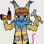 Rating: s
ID: 5585145
Date: 2025-05-20 00:00:22 -0400
Status: pending
Score: 2
1:1 aliasing animate_inanimate armor barely_visible_tail blue_body blue_fur chappell_roan closed_smile clothed clothing dandy's_world digital_media_(artwork) drill eyelashes female fur fur_collar hammer hard_hat headgear helmet holding_object living_pinata mouth_closed multicolored_body multicolored_fur not_furry pinata pink_body pink_fur power_drill power_tool roblox safety_vest sharp_teeth simple_background smile solo tail teeth tools toons_(dandys_world) toony topwear vest yatta_(dandy's_world) yellow_body yellow_fur yoshreveluv post #5585145