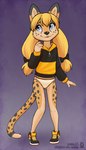 Rating: s
ID: 5596002
Date: 2025-05-24 21:09:06 -0400
Status: active
Score: 10
accessory blonde_hair blue_eyes bow_(disambiguation) bow_ribbon cheetah clothing felid feline female footwear freckles full-length_portrait hair hair_accessory hair_bow hair_ribbon hi_res hoodie hopeless joykill lichfang long_hair low_twintails mammal no_pants_club npc panties pigeon-toed portrait ribbons shoes sidelocks tail topwear twintails_(disambiguation) underwear post #5596002