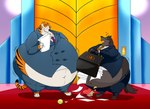 Rating: s
ID: 5660682
Date: 2025-06-22 15:31:56 -0400
Status: active
Score: 0
2025 akela_(jungle_book) anthro bag_of_chips ball belly big_belly bodily_fluids bottomwear briefcase canid canine canis chips_(food) claws clothed clothing disney duo elevator eye_contact felid food fur heart_symbol hectorthewolf hi_res holding_briefcase holding_object holding_paper looking_at_another male mammal markings morbidly_obese morbidly_obese_anthro morbidly_obese_male mouth_closed navel necktie obese obese_anthro obese_male overweight overweight_anthro overweight_male pantherine pants paper paws shere_khan standing striped_body striped_fur striped_markings striped_tail stripes suit suit_jacket sweat sweatdrop tail tail_markings talespin the_jungle_book tiger whiskers wolf post #5660682