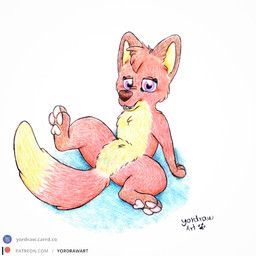 Rating: s
ID: 5709293
Date: 2025-07-14 21:29:15 -0400
Status: pending
Score: 0
1:1 3_toes brown_nose canid canine feet female feral fox fur hi_res jungledyret_hugo looking_at_viewer mammal patreon patreon_logo patreon_username pawpads paws pink_pawpads raised_leg red_body red_fox red_fur rita_(jungledyret) smile smiling_at_viewer solo spread_legs spreading text toes traditional_media_(artwork) true_fox url yordraw post #5709293
