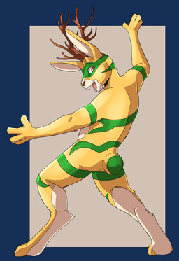 Rating: s
ID: 5654969
Date: 2025-06-20 05:04:37 -0400
Status: active
Score: -1
anthro antlers brown_eyes brown_horn brown_nose full-length_portrait fur green_markings hi_res horn imperatorcaesar jackalope lagomorph looking_at_viewer male mammal markings nude open_mouth open_smile portrait rear_view smile solo standing white_body white_fur yellow_body yellow_fur post #5654969