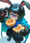 Rating: s
ID: 5572809
Date: 2025-05-14 22:05:01 -0400
Status: active
Score: 7
1_eye 2025 bangs black_body black_fur black_hair blue_bow blue_clothing blue_topwear bow_ribbon bread bread_in_mouth button_(fastener) claws cloakofwit clothed clothed_female clothing cyclops digital_media_(artwork) eyelashes female finger_claws fingers food food_in_mouth front_view fur hair hi_res holding_bread holding_food holding_object light_body light_skin looking_at_viewer pawpads pink_pawpads pixel_(artwork) portrait rabbit_ears short_hair simple_background solo teeth toe_claws topwear post #5572809