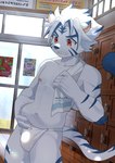 Rating: s
ID: 4697206
Date: 2024-04-03 09:23:17 -0400
Status: active
Score: 65
2024 absurd_res adolescent agitoryuusaki anthro belly_pinch claws clenched_teeth felid fur hair hi_res holding_object holding_towel inside kogenta_(onmyou_taisenki) locker_room looking_at_own_belly male mammal navel nervous nipples onmyou_taisenki pantherine red_eyes slightly_chubby slightly_chubby_anthro slightly_chubby_male solo stripes tail teeth tiger towel weight_conscious white_body white_fur white_hair young young_anthro young_male post #4697206