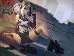 Rating: s
ID: 2936794
Date: 2021-09-20 17:22:38 -0400
Status: active
Score: 80
2021 4:3 5_fingers allatir anthro armwear black_clothing black_legwear black_stockings bottomwear breasts canid canine city clothed clothing digital_media_(artwork) elbow_gloves eyebrows eyelashes female fingerless_gloves fingers fishnet_clothing fishnet_legwear footwear fully_clothed gloves graffiti graffiti_on_wall gun hair handgun handwear heckler_and_koch high_heels holding_gun holding_handgun holding_object holding_pistol holding_ranged_weapon holding_weapon hoplophilia legwear licking_gun licking_object mammal midriff mismatched_clothing mismatched_legwear mismatched_stockings outside pistol ranged_weapon red_eyes rubble shoes shorts signature sitting sitting_on_ground solo stockings tail tongue tongue_out twitter_handle urban usp weapon white_hair post #2936794