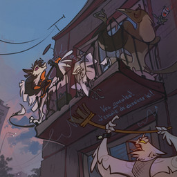 Rating: s
ID: 5671215
Date: 2025-06-27 14:08:16 -0400
Status: active
Score: 12
1:1 2025 3_fingers 3_toes 4_ears 4_fingers alcohol amplifier angry antenna_wire anthro avali avian balcony bass_guitar beak beverage bird black_beak black_body black_feathers black_fur blue_jay broom building butt chest_tuft claws cleaning_tool clothed clothing colored container corvid corvus_(genus) crouching crow cup detailed_background digital_media_(artwork) drinking_glass electric_guitar electronics english_text eyes_closed feathered_wings feathers feet fence fingers french_text fur fyr_(fenrir784) glass glass_container glass_cup group guitar hair hi_res horned_owl jay_(bird) keh keuejay long_tail looking_down looking_down_at_another low-angle_view male markings multi_ear multicolored_body musical_instrument new_world_jay nude open_beak open_mouth oscine outside owl passerine pillow plant playing_music plucked_string_instrument purple_eyes scandiowlcus screaming scutes shaded signature sitting sky smile snowy_owl standing street_lamp string_instrument tail teeth text toes topwear translated true_owl tuft venar white_body white_feathers white_fur window wine wine_glass winged_arms wings wire wristband yellow_eyes post #5671215