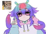 Rating: s
ID: 5488160
Date: 2025-04-07 07:29:11 -0400
Status: active
Score: 13
ambiguous_gender antennae_(anatomy) black_eyes black_eyewear black_glasses blue_antennae blue_hair blush blush_lines claws clothing cool_colors domestic_cat eyewear felid feline felis finger_claws glasses gradient_fingers gradient_hair gradient_tentacles green_antennae green_body green_claws green_sclera green_skin hair head_tentacle hi_res hoodie houndeater humanoid mammal meme multicolored_hair nerd pink_body pink_hair pink_pupils pink_skin pink_tentacles pupils purple_eyelids purple_hair purple_tentacles solo spine star_pupils suction_cup tentacles topwear translucent translucent_body post #5488160