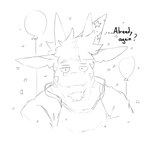Rating: s
ID: 3739920
Date: 2022-12-08 16:34:59 -0500
Status: active
Score: 14
1:1 absurd_res anthro balloon bust_portrait clothed clothing dragon english_text facial_hair facial_markings front_view goatee hair hat head_markings headgear headwear hi_res horn inflatable looking_at_viewer male markings messy_hair monochrome mouth_closed mythological_creature mythological_scalie mythology pache_riggs party_hat portrait question_mark scalie short_hair simple_background simple_eyes sketch solo text tiberius_(pache_riggs) topwear unsigned post #3739920