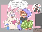 Rating: s
ID: 5553656
Date: 2025-05-06 18:21:40 -0400
Status: active
Score: 19
2025 4_fingers :| angry anthro barefoot beard belly beverage_can big_breasts big_eyes black_clothing black_hat black_headwear black_shirt black_topwear blue_body blue_bottomwear blue_clothing blue_eyes blue_fur blue_hair blue_shorts blush bottomwear breasts brown_body brown_fur can canid canine cleavage clothed clothing container dialogue digital_media_(artwork) dolphin_shorts dotted_pants duo ear_piercing electronics english_text eyebrow_through_hair eyebrows eyelashes facial_hair feet female fingers fully_clothed fur geometric_background gesture green_bottomwear green_clothing green_pants hair hand_gesture happy hat headgear headwear holding_can holding_container holding_object human inner_ear_fluff jackie_(shoobular) kneeling lagomorph leporid lidded_eyes long_ears male mammal mole_under_eye multicolored_body multicolored_fur necktie no_pupils nostalgia_critic open_mouth open_smile orange_body orange_fur outline pants piercing pink_clothing pink_nose pink_topwear pink_tube_top pointing rabbit red_eyes red_necktie red_tongue scut_tail seiza shirt shoobular short_stack short_tail shorts simple_background sitting slightly_chubby smile snout speech_bubble suit tail talking_to_another tan_body tan_fur teeth television text thick_thighs toes tongue toony topwear trans_(lore) trans_man_(lore) translucent translucent_hair tube_top tuft ube_(shoobular) unimpressed white_outline yellow_sclera post #5553656