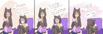 Rating: s
ID: 3415094
Date: 2022-06-27 17:33:20 -0400
Status: active
Score: 95
3:1 accessory age_difference animal_humanoid base_one_layout blush clothed clothing colored comic crossdressing dialogue digital_media_(artwork) domestic_cat duo embarrassed english_text eyes_closed felid felid_humanoid feline felis female femboy fur hair hair_accessory hairclip hands_together hi_res humanoid less_(artist) looking_at_viewer male mammal mammal_humanoid mature_female monster_girl_(genre) monster_girl_encyclopedia mother_(lore) mother_and_child_(lore) mother_and_son_(lore) older_female one_row_layout open_mouth parent_(lore) parent_and_child_(lore) parent_and_son_(lore) paws pink_clothing shirt simple_background sitting smile son_(lore) text three_frame_image topwear yellow_clothing younger_male post #3415094