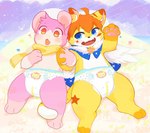 Rating: s
ID: 5436881
Date: 2025-03-16 10:42:10 -0400
Status: active
Score: 37
2024 3_toes 4:3 4_fingers abuniverse ambiguous_gender anthro biped blue_cape blue_clothing blue_eyes blush cape clean_diaper clothed clothing colored cute_fangs detailed_background diaper digital_drawing_(artwork) digital_media_(artwork) domestic_cat duo facial_markings fangs feathered_wings feathers feet felid feline felis fingers followers fur glistening glistening_body glistening_eyes glistening_thighs gloves_(marking) hair hand_holding head_markings head_tuft hi_res inner_ear_fluff little_kings little_kings_(diaper) looking_aside lying mammal markings mouse multicolored_body multicolored_fur murid murine on_back open_mouth orange_eyes orange_hair pawpads paws pink_body pink_fur pink_pawpads rodent shaded sheryl_(artist) tail teeth text thick_thighs toes tuft wearing_diaper wetness_indicator white_body white_fur white_sclera wings yellow_body yellow_fur young young_anthro post #5436881