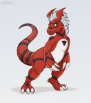 Rating: s
ID: 4105447
Date: 2023-06-11 23:49:44 -0400
Status: active
Score: 29
absurd_res ambiguous_gender band_(marking) bandai_namco belly black_tail_tip chevron_(marking) claws colored_sketch digimon digimon_(species) dipstick_tail feral grey_hair guilmon hair hi_res jenery male_(lore) markings red_body ryu_(lasagna_kob) shaded shadow simple_background sketch solo standing tail tail_markings teeth_showing toe_claws watermark white_background white_belly white_body yellow_eyes post #4105447