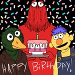 Rating: s
ID: 5583214
Date: 2025-05-19 05:25:31 -0400
Status: active
Score: 2
1:1 anatid anseriform anthro avian beak bird birthday cake clothed clothing confetti dessert don't_hug_me_i'm_scared duck duck_guy_(dhmis) food group hi_res holding_plate humanoid male puppy_meats red_guy_(dhmis) smile trio yellow_guy_(dhmis) post #5583214