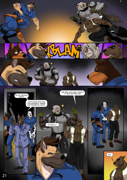 Rating: s
ID: 5772897
Date: 2025-08-11 22:28:57 -0400
Status: active
Score: 0
5_fingers abs anthro armor arrested black_body black_fur black_hair black_nose bonner_(character) bovid bovine brown_body brown_fur brown_hair canid canine canis cattle clothed clothed_anthro clothed_male clothing comic dalmatian dialogue dieff_(nexus) dobermann domestic_dog elijah_(nexus) english_text eyewear fangs fight fingers fur german_shepherd grey_hair grin group gun hair hair_over_eyes handgun herding_dog hi_res humanoid_hands hyaenodon hyaenodontid interrupted jason_steiner male mammal markings multicolored_body multicolored_fur multicolored_hair muscular muscular_anthro muscular_male nexus page_number pastoral_dog paul_(nexus) pinscher pistol police police_officer police_uniform ranged_weapon revolver shirt smile spots spotted_body spotted_fur standing sunglasses surrendering teeth text topwear two_tone_hair uniform vest weapon white_body white_fur yak post #5772897