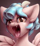 Rating: s
ID: 3573827
Date: 2022-09-18 10:40:16 -0400
Status: active
Score: 86
2021 bloominglynx blue_hair bodily_fluids cozy_glow_(mlp) detailed_mouth digital_media_(artwork) digital_painting_(artwork) drooling equid equine eyelashes fangs feathered_wings feathers female friendship_is_magic front_view glistening glistening_eyes hair hasbro hi_res looking_at_viewer mammal mouth_shot my_little_pony mythological_creature mythological_equine mythology open_mouth orange_eyes painting_(artwork) pegasus pink_body pink_ears pink_feathers pink_inner_ear pink_tongue saliva saliva_on_tongue saliva_string signature simple_background small_fangs solo teeth tongue tongue_out wings post #3573827