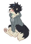 Rating: s
ID: 5661941
Date: 2025-06-23 03:25:46 -0400
Status: active
Score: 8
anthro black_body black_fur black_hair blush border_collie canid canine canis clothed clothing collie domestic_dog floppy_ears fur grey_clothing grey_hoodie grey_topwear hair herding_dog hi_res hoodie kaden_(princelykaden) male mammal narrowed_eyes pastoral_dog princelykaden sheepdog short_hair side_view simple_background sitting solo topwear white_background white_body white_fur yellow_eyes post #5661941