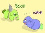 Rating: s
ID: 4229705
Date: 2023-08-13 00:50:51 -0400
Status: active
Score: 11
ambiguous_gender avocado_(fluffy_pony) blue_body blue_fur blueberry_(fluffy_pony) carpdime clothing costume duo fangs feral fluffy_pony fluffy_pony_(species) fur green_body green_eyes green_fur mammal purple_eyes shadow shark_costume simple_background teeth text post #4229705