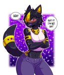 Rating: s
ID: 5269619
Date: 2024-12-27 12:10:13 -0500
Status: active
Score: 93
alternative_fashion anthro anubian_jackal black_body black_fur black_hair blush bottomwear canid canine canis clothed clothing crop_top crossed_arms denim denim_bottomwear denim_clothing dialogue egyptian emo eye_of_horus femboy fizzy-dog fur fur_markings hair hair_over_eye hi_res in_denial jackal jeans male mammal markings midriff nails orientation_play pants purple_eyes purple_tongue raiden_(zapaeryan) shirt solo speech_bubble teeth thick_thighs tight_clothing tongue topwear tsundere yellow_body yellow_fur post #5269619