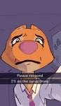 Rating: s
ID: 4624616
Date: 2024-02-26 20:08:13 -0500
Status: active
Score: 356
2024 anthro bigjazz black_lips bodily_fluids canid canine caption crying diane_foxington dreamworks english_text eyebrow_piercing facial_piercing female fisheye_lens fox fur lips looking_at_viewer mammal meme necktie orange_body orange_fur phone_screen piercing pink_necktie pink_nose please_respond signature sketch snapchat solo tears text the_bad_guys post #4624616