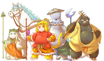 Rating: s
ID: 1768534
Date: 2019-01-17 22:26:34 -0500
Status: active
Score: 19
anthro chiro_(artist) clothed clothing domestic_pig dragon equid equine group haplorhine hi_res horse journey_to_the_west khakkhara male mammal monk monkey mythological_creature mythological_scalie mythology overweight overweight_male primate scalie sha_wujing simple_background slightly_chubby smile smirk staff suid suine sun_wukong sus_(pig) tail tang_sanzang weapon white_background yulong_(journey_to_the_west) zhu_bajie post #1768534