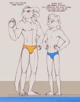 Rating: s
ID: 1626634
Date: 2018-08-15 13:34:03 -0400
Status: active
Score: 34
3_toes 4_toes absurd_res alex_maxwell amphibian anthro axolotl barefoot biped clothed clothing duo english_text feet felid hand_on_hip hands_on_hips hi_res male mammal marine mole_salamander muscular muscular_male navel prehistoric_species saber-toothed_tiger salamander shiuk shiuk_(character) sketch solo speedo standing swimwear teeth text toes topless post #1626634