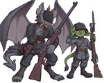 Rating: s
ID: 5584830
Date: 2025-05-19 21:20:27 -0400
Status: pending
Score: 3
5:4 accessory armor bag belt belt_buckle buckle cigarette clothed clothing digitigrade duo fangs footwear furgonomics gargoyle goblin goobone green_body green_skin headgear headwear helmet hi_res holster holstered_weapon humanoid humanoid_pointy_ears male mammal membrane_(anatomy) membranous_wings military military_uniform mouth_scar pickelhaube pointy_ears ranged_weapon simple_background smoking smoking_cigarette stick_grenade tail tail_accessory tail_bag tankgewher teeth topwear uniform weapon wings world_war_1 post #5584830