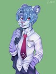 Rating: s
ID: 5108968
Date: 2024-10-11 20:42:25 -0400
Status: active
Score: 15
absurd_res anthro artist_name bastionshadowpaw biped black_bottomwear black_clothing black_pants blue_eyebrows blue_hair bottomwear claws clothed clothed_anthro clothed_male clothing collared_shirt dress_shirt eye_through_hair eyebrow_through_hair eyebrows fangs finger_claws fingers fully_clothed fully_clothed_anthro fully_clothed_male green_background hair hand_in_pocket hi_res krech looking_at_viewer male male_anthro mammal markings multicolored_body mustelid necktie otter pants pink_nose pink_tongue pockets portrait pupils purple_body purple_markings purple_necktie purple_stripes red_eyes rolled_up_sleeves shirt short_hair simple_background smile solo striped_body striped_markings striped_tail stripes tail tail_markings teeth text three-quarter_portrait tongue tongue_out topwear translucent translucent_hair whisker_spots whiskers white_body white_claws white_clothing white_inner_ear white_shirt white_topwear post #5108968