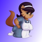 Rating: s
ID: 3639589
Date: 2022-10-20 18:25:30 -0400
Status: active
Score: 7
abstract_background absurd_res anthro apron areola clothing colored domestic_cat dress felid feline felis female fuzefurry hand_on_hip hi_res kneeling looking_at_viewer mammal mrs._katswell nickelodeon nipple_outline puffy_areola slightly_chubby smile solo t.u.f.f._puppy post #3639589