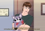 Rating: s
ID: 4799284
Date: 2024-05-22 04:29:58 -0400
Status: active
Score: 1027
2024 blinders blue_eyes blurred_background brooklyn_nine-nine brown_hair carrying_another clothing crovirus duo english_text eyebrows eyewear hair hi_res human i've_only_had_arlo_for_a_day_and_a_half indigo_park looking_up male mammal meme procyonid purple_eyes raccoon raised_eyebrow rambley_raccoon scarf shirt smile subtitled t-shirt text topwear post #4799284