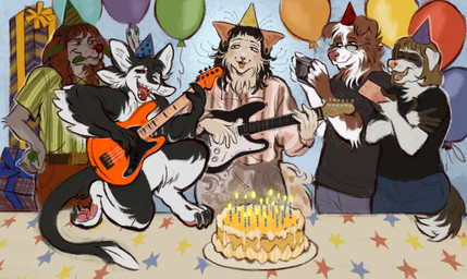 Rating: s
ID: 4948023
Date: 2024-07-28 11:36:17 -0400
Status: active
Score: 8
2024 3_toes 4_ears 5_fingers anthro avali avian balloon bass_guitar belt bird birthday birthday_cake birthday_candle birthday_party black_body black_clothing black_feathers black_fur black_hair black_sclera black_shirt black_t-shirt black_topwear border_collie bottomwear box brown_body brown_fur cake camera candle canid canine canis clothed clothed_anthro clothed_female clothed_male clothing collie container curly_hair denim denim_bottomwear denim_clothing dessert digital_media_(artwork) domestic_cat domestic_dog eldridge_moran electric_guitar eyes_closed eyewear eyewear_on_head facial_markings feathers feet felid feline felis female female_anthro fender_musical_instruments_corporation fingers food fur furniture fyr_(fenrir784) gesture gift_box glasses glasses_on_head group guitar guitarist hair hand_gesture hand_on_hip happy hat head_markings headgear headwear herding_dog hi_res inflatable jeans kneeling kotobulka laugh male male_anthro mammal markings marta_moran mask_(marking) multi_ear musical_instrument open_mouth pants party_hat pastoral_dog pawpads pink_pawpads playing_guitar playing_music plucked_string_instrument purple_eyes russian_text screaming sheepdog shirt skirt standing stratocaster string_instrument t-shirt table tail taking_picture teeth text toes tongue tongue_out topwear v_sign wearing_glasses whisker_markings whiskers white_body white_feathers white_fur winged_arms wings post #4948023