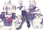 Rating: s
ID: 5628035
Date: 2025-06-08 03:08:53 -0400
Status: active
Score: 25
2025 anthro beverage butler canid canine canis catosauruus clothing fingerless_gloves fur furniture gloves hair handwear male mammal mihoyo multiple_poses necktie on_sofa pose shirt sitting sitting_on_sofa sofa solo tail tea thiren topwear vest von_lycaon white_body white_fur white_hair wolf zenless_zone_zero post #5628035