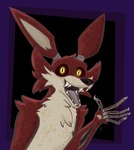 Rating: s
ID: 5251869
Date: 2024-12-18 23:30:03 -0500
Status: active
Score: 16
animatronic anthro canid canine digital_drawing_(artwork) digital_media_(artwork) fangs five_nights_at_freddy's fox foxy_(fnaf) fur fur_tuft gesture glowing glowing_eyes hi_res looking_at_viewer machine male mammal metal_claws open_mouth open_smile pointy_ears portrait red_fox robot robotic robotic_arm robotic_hand robotic_reveal scottgames sharp_teeth simple_background smile solo teeth the_foxitect true_fox tuft waving waving_at_viewer yellow_eyes post #5251869